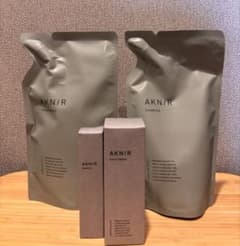 AKNIR シャンプー 、ヘアトリートメント、ヘアスカルプセラム 3点
