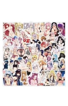 アニメ少女 エロ ヲタク　漫画 セクシー美女 ステッカー 防水シール20枚のサムネイル