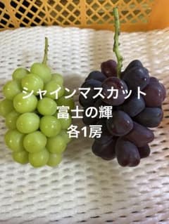 シャインマスカット　富士の輝　各1房のサムネイル