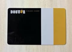 ドトールバリュ－ブラックカードカード　（新品未使用、PIN未削） PIN未削⭐︎ドトール バリューカード ブラックDOUTOR VALUE CARD