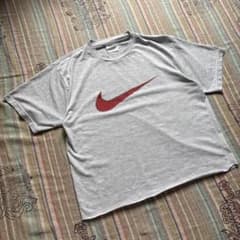 90s 00s NIKE 銀タグ スウォッシュ 短丈 Tシャツ CITY y2k - メルカリ