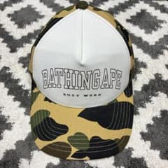 A BATHING APE キャップ カモフラージュ - メルカリ