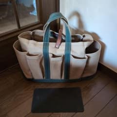 廃盤】Coleman コールマン キャンバス トートバッグ ベージュ グリーン