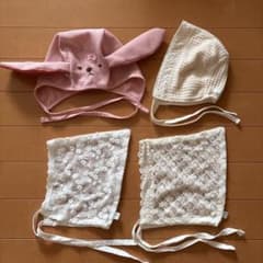 moimoln ベビー帽子 4点セット/新生児・46cmのサムネイル