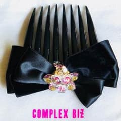 COMPLEX BIZ♡フラワークリスタルリボンタルトコームのサムネイル