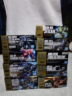【超メルカリ市期間限定】 HG ガンプラまとめ売り 9点セットのサムネイル