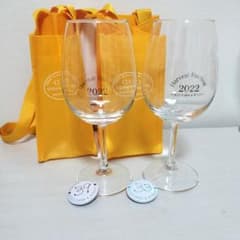 美品*COCO FARM & WINERYワイングラス セット*2022年収穫祭のサムネイル