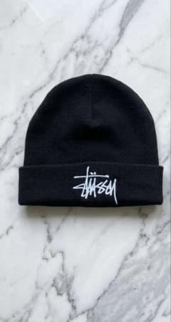 Stüssy 黒 ニット帽・ビーニーのサムネイル