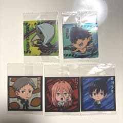 チェンソーマンウエハースステッカー5枚まとめ売り レア2枚 ノーマル3枚のサムネイル