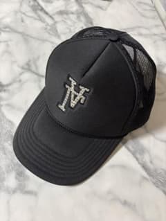 ラインストーン ロゴ メッシュキャップ ブラックのサムネイル