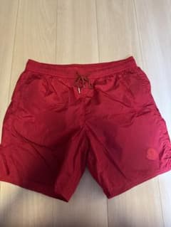 MONCLER スイムショーツ ショートパンツ 赤 水着 - メルカリ