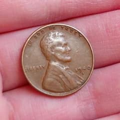 リンカーン 1940年 1セント硬貨 S.コイン アメリカ 麦ペニー - メルカリ