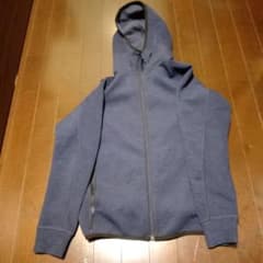 UNIQLO フルジップ フード付きパーカー ネイビー Sのサムネイル