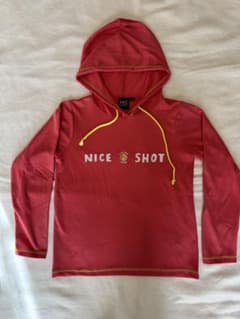 キア　テニス　フード付き長袖Tシャツ　ピンク