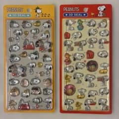 PEANUTS スヌーピー 3Dシール 2シートセットのサムネイル