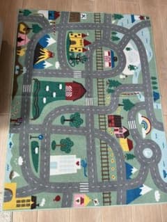 IKEAキッズラグ 道路柄 プレイマット 子供部屋