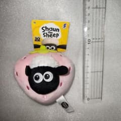 ひつじのショーン ベビーショーン いちごのマスコット　ピンク　1種類