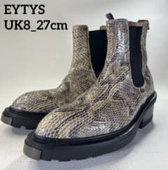UK8_27cm EYTYS サイドゴアブーツ パイソン柄 エイティーズ 蛇柄 UK8_27cm EYTYS サイドゴアブーツ パイソン柄 エイティーズ 蛇柄