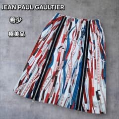 極美品✨ジャンポールゴルチェ メジャー柄 スカート ジッパースリット