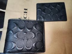 新品未使用　COACH　コーチ　折財布　サイフ　ICカード　メンズのサムネイル