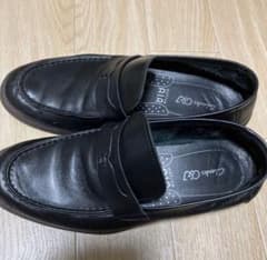 美品 Clarks レザー ローファー ブラック 25cm 軽量 クラークスのサムネイル