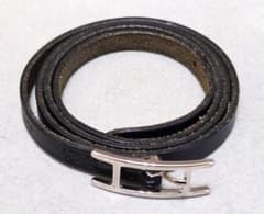 HERMÈSエルメス Hapi レザーブレスレット／チョーカー 良品 44222 