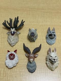 もののけ姫　フェイスマグネット6種類コンプリートのサムネイル