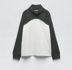 Thumbnail of ZARA レイヤード コントラストチャンキーニット 長袖 重ね着風 レディース