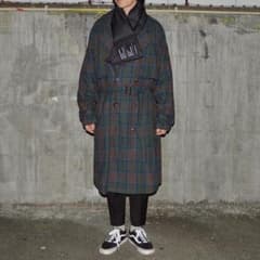 完売品＞JIEDA チェック トレンチコート - メルカリ