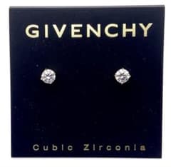 【美品】GIVENCHY クリスタル スタッズピアス　片耳のサムネイル