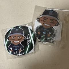 ファイターズ　ガチャ　水谷　缶バッチ　アクスタのサムネイル