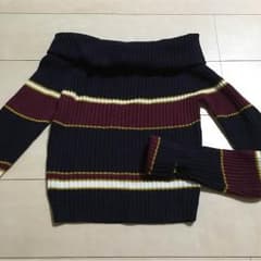 試着のみ♪オフショルニットのサムネイル