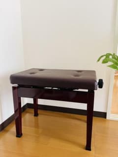 【新品】ピアノ椅子　ブラウン　茶色　高さ調整可　スツール 新品】ピアノ椅子 ブラウン 茶色 高さ調整可 スツール - メルカリ