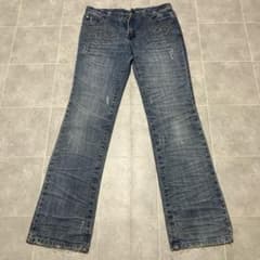 鬼ヒゲ フレア デニム Y2K 00s アーカイブ 股下91cm - メルカリ