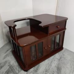 木製 希少網付　ポットワゴン　レトロ 幅60 奥行40 高さ45 木製 希少網付 ポットワゴン レトロ 幅60 奥行40 高さ45 - メルカリ
