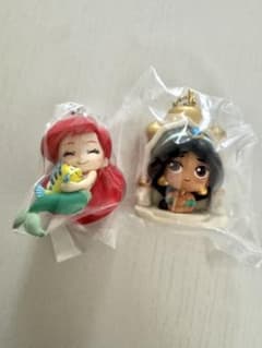 ディズニープリンセス ガチャ　アリエル　ジャスミン キーホルダーのサムネイル
