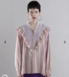 GENEHEAVENS マルチカラーストライプ パネルフリルシャツ GENE HEAVENS（ジーンヘブンズ）の「(GENE HEAVENS)マルチカラー