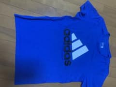 adidas 青 Tシャツ Mサイズ