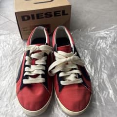 DIESEL BIKKREN スニーカー レッド ネイビーのサムネイル