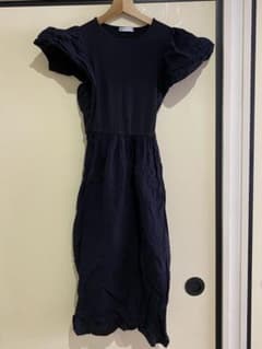 ZARA ブラック 半袖 ロングワンピースのサムネイル