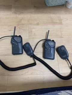 動作保証　トランシーバー　2台ハンドマイクセットのサムネイル