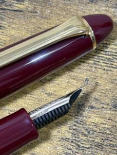 新品未使用 旧ニブ 長刀 ふでDEまんねん セーラー 万年筆 ディープ 