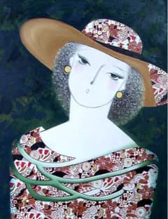 油絵 絵画 絵 インテリア P12-032101 人物 女性像 - メルカリ