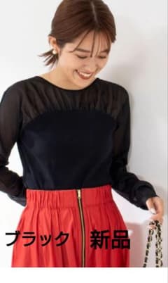 ノーリーズ　飯豊まりえさん着用　レイヤードシアーカットソーのサムネイル