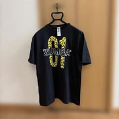 Zumba Tシャツ 黒 レオパード柄ロゴのサムネイル