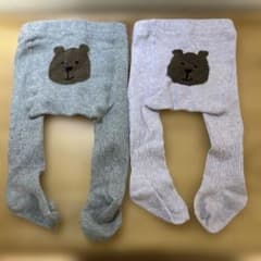 baby GAP くまさんケーブルニットタイツ　0-12month 2色セットのサムネイル