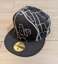 【超希少】ニューエラ 59FIFTY アスレチックス オークランド街並み刺繍のサムネイル