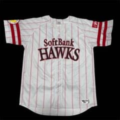 美品 Softbank HAWKS ユニフォーム 2017 ストライプのサムネイル