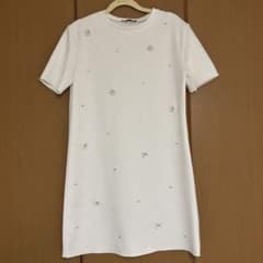 【最終お値下げ】ZARA ビジューミニワンピース