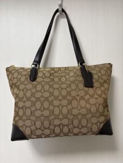 COACH シグネチャー トートバッグ ブラウンのサムネイル